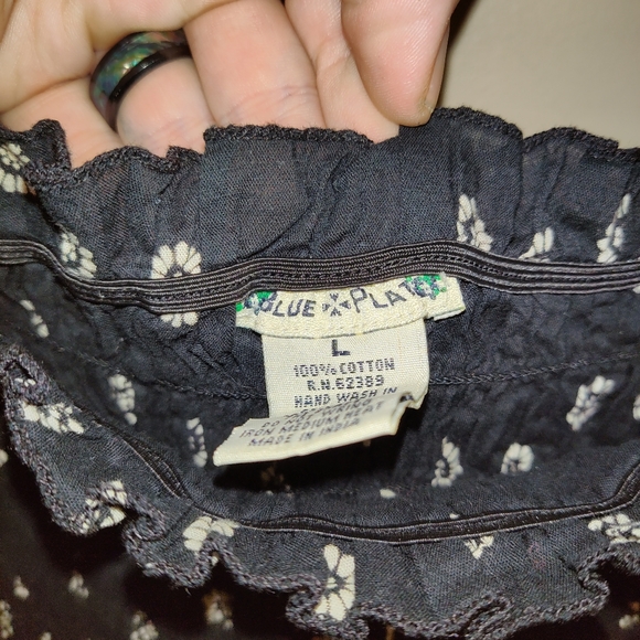 Blue Plate off the shoulder dress boho - Picture 2 of 3